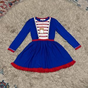 NWT Mini Boden Nutcracker holiday sweater dress size 7-8